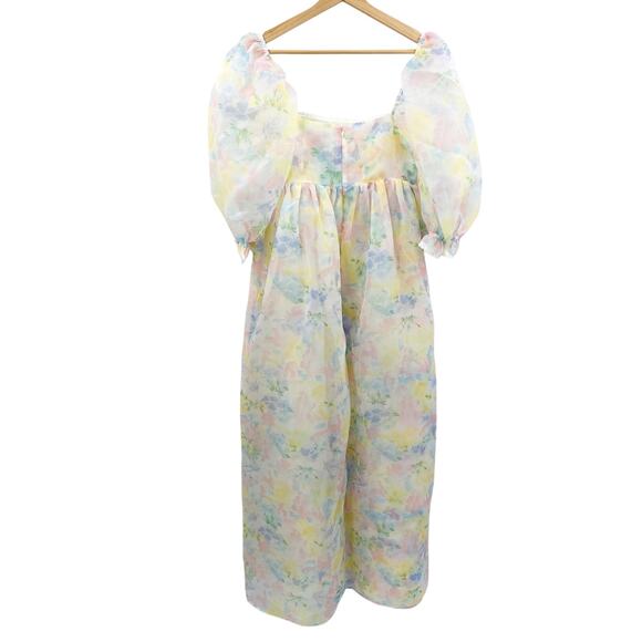 Selkie Sweetcorn Puff Pastel Gown Dress - Picture 5 of 9